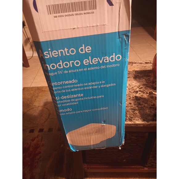 Carex Toilet Seat Riser - Adds 5.5 Inch of Toilet Height Raised Toilet Seat NEW - Picture 2 of 3